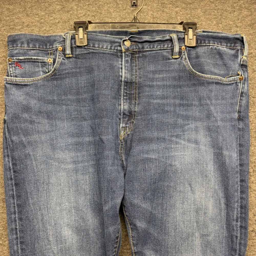 Polo Ralph Lauren Authentic Dungarees Mens Blue Straight Leg Jeans 44x30 Medium‎